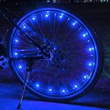 QJUHUNG Spoke Light LED Bike Wheel Spoke Lights Wheel LED Bicycle Wheel Accessory Light IP65 Waterproof Bike Wheel Decorative Light Multi-Color Safety Tyre Flash Lamp Bicycle Light Strip