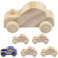 6Pcs Wood DIY Car Toys Unfinished Car Toys DIY Car Crafts Kids Graffiti Car Toys Kids Car Crafts