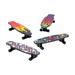 Fun Express Patterned Finger Deck Mini Longboards - 36 Pc