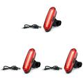 3X Ultra Bright LED Bike Tail Light USB Rechargeable Bicycle Rear Light IPX6 Waterproof and Easy Install Helmet Light