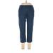 Gap Casual Pants - High Rise Straight Leg Cropped: Blue Bottoms - Women's Size 10