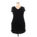 Jones New York Casual Dress - Mini: Black Solid Dresses - Women's Size 14