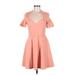 FP BEACH Casual Dress - Mini: Pink Dresses - Women's Size Medium