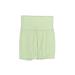 Morgan Stewart Sport Athletic Shorts: Green Print Activewear - Women's Size X-Small - Light Wash