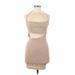 Shein Casual Dress - Bodycon: Tan Print Dresses - Women's Size Small