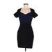 Maeve Casual Dress - Mini V-Neck Short sleeves: Black Print Dresses - Women's Size 6