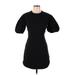 A.L.C. Casual Dress - A-Line Crew Neck Short sleeves: Black Print Dresses - Women's Size 10