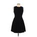 Proenza Schouler Casual Dress - Mini High Neck Sleeveless: Black Print Dresses - Women's Size 10