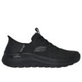 Skechers Men's Slip-ins: Arch Fit 2.0 - Look Ahead Sneaker | Size 13.0 | Black | Textile/Synthetic | Vegan | Machine Washable