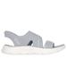 Skechers Women's Slip-ins: GO WALK Flex Sandal - Enticing Sandals | Size 6.0 | Gray | Textile | Vegan | Machine Washable