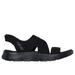 Skechers Women's Slip-ins: GO WALK Flex Sandal - Enticing Sandals | Size 7.0 | Black | Textile | Vegan | Machine Washable