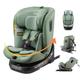 Jovikids ISOFIX Car Seat 360° for 40-150cm Baby Childs, Rotating Car Seat for Newborn 0-12 Years,ECE R129/E4, Fixations ISOFIX, Top Tether - Green