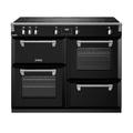 Stoves Richmond Deluxe ST DX RICH D1100Ei TCH BK 100cm Electric Range Cooker with Induction Hob - Black - A Rated