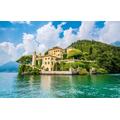 GUOHLOZ Jigsaw Puzzles for Adults 1500 | 1500 Piece Jigsaw Puzzles for Adults | 1500 Piece Jigsaw Puzzles, Building, Island, Italy, Lake Como, Lombardy, 87x57cm