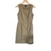 J. Crew Dresses | J. Crew Dress Womens Size 4 Trench Dress A-Line Button Up Pockets Brown Granola | Color: Brown/Cream | Size: 4