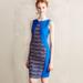 Anthropologie Dresses | Anthropologie Eva Franco Saiph Ponte Sheath Dress | Color: Blue/Pink | Size: 6