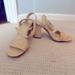 J. Crew Shoes | J Crew Raffia Peep Toe Heels | Color: Cream | Size: 8.5