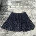 Kate Spade Skirts | Kate Spade Navy Blue And Silver Metallic Stars Flounce Mini Skirt Nwot | Color: Blue/Silver | Size: 4