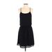 Daniel Rainn Casual Dress - Mini: Black Solid Dresses - Women's Size Small