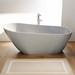 Olde Homey Styles Acrylic 59.1" x 30.76" Freestanding Soaking Acrylic Bathtub Acrylic in White | 28.39 H x 59.1 W x 30.76 D in | Wayfair