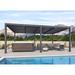 Purple Leaf 19 Ft. W x 12 Ft. D Aluminum Pergola Aluminum/Metal in Gray | 98.4 H x 232.6 W x 144.7 D in | Wayfair WF04BYXF1220-GY