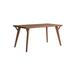 Corrigan Studio® Solid wood dining table rectangular walnut color Wood in Brown | 29.92 H x 62.99 W x 33.46 D in | Wayfair