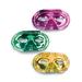The Holiday Aisle® PMU lic Half Masks w/ Elastics In Assorted Colors Holiday Party Costume Pkg/6 in Green/Indigo/Yellow | Wayfair