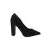 ASOS Heels: Pumps Chunky Heel Cocktail Party Black Print Shoes - Women's Size 5 - Pointed Toe