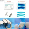 Bandes de Matrices Métalliques Frontales Profilées Dentaires Bande Bleue Résine de Domination