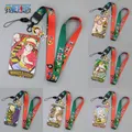 Porte-cartes Anime One Piece pour enfants Luffy Chopper porte-cartes lanière carte d'identité