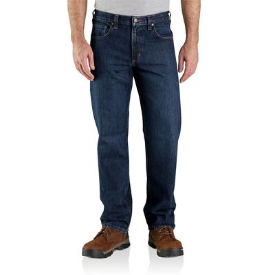Carhartt Men's Relaxed Fit 5 Pocket Jean (Size 34-34) Deep Creek, Cotton