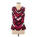 Calvin Klein Sleeveless Top Burgundy Cowl Neck Tops - Women's Size Medium