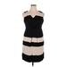Fenn Wright Manson Casual Dress - Mini V Neck Sleeveless: Black Color Block Dresses - Women's Size 14
