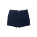 SONOMA life + style Khaki Shorts: Blue Print Bottoms - Women's Size 24 - Dark Wash