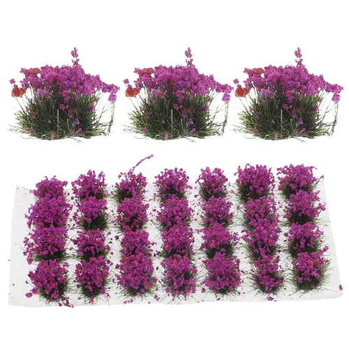 1 Box DIY Miniatur Blume Cluster gefälschte Blume Vegetation Gruppe für Eisenbahn landschaft