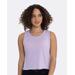 Next Level 5083 Women's Festival Cropped Tank Top in Lavender size XL | Cotton/Polyester Blend