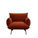 Oversized Living Room Accent Armchair Upholstered-Single Sofa Chair, Mid-Century Modern Comfy Fabric Armchair with Metal Leg