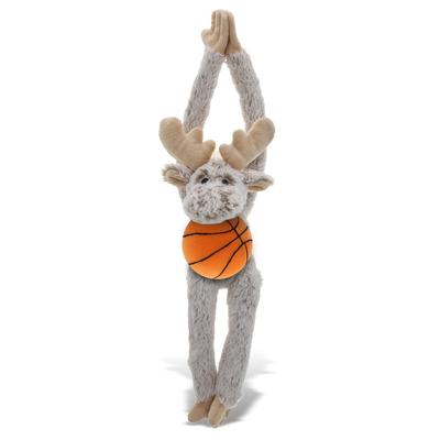 DolliBu Long Arms Moose Stuffed Animal with Basketball Plush - 21 inches