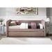 Trina Upholstered Trundle Bed, Dusty Rose