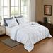 Pintuck Geometric Bedding Pinch Pleated Ruffled Solid Comforter Sets