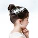 Bridal headdress Fashion Bridal Hair Comb Pearl Crystal Dress Hair Accessories Wedding Headdress