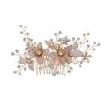 1 Pc Practical Comb Creative Beautiful Hair Accessory Hair Jewelry (Golden)