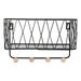 1PC Wall Hanging Hook Storage Rack Creative Wall Storage Holder Household Wall Decorations Clapboard Iron Art Storage Shelf for Home Use (Black Size S)