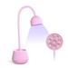 UV Lamp for Gel Nails 24W 360Â°Rotatable Mini Gooseneck Lotus LED Desktop Lamp Flash Cure Light Hands Free USB Charging Nail Polish Quick Dryer for Home DIY & Salon Manicure