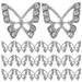 20 Pcs Nail Butterfly Ornaments Christmas Decor Manicure Supplies Gold Decor Nail Embellishments Butterfly Nail Charms