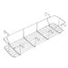 Stainless Steel Storage Basket BBQ Grill Stove Side Hanging Storage Holder Multi-use Outdoor Picnic Storage Rack(33x8.5x5.6CM)