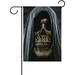 SKYSONIC Grim Reaper Portrait of Skull Double-Sided Printed Garden House Sports Flag - 28x40in Polyester Decorative Flags for Courtyard Garden Flowerpot