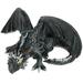 QJUHUNG Big Squatting Dragon Garden Ornaments Resin Dragon Statue Lifelike Sculpture Guardian Figurines Outdoor Decorations for Patio Yard Lawn Porch