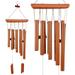 NUOLUX 10-Tube Wood Bamboo Wind Chime Multi-Tube Music Wind Chime Creative Birthday Gifts Home Small Decorative Pendant