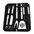 Giyblacko Under Grill Mat Grill Utensils BBQ Barbeque Kit Cooking 5PCS Tool Case Stainless SET Accessories BBQ Portable Steel Kitchenï¼ŒDining & Bar